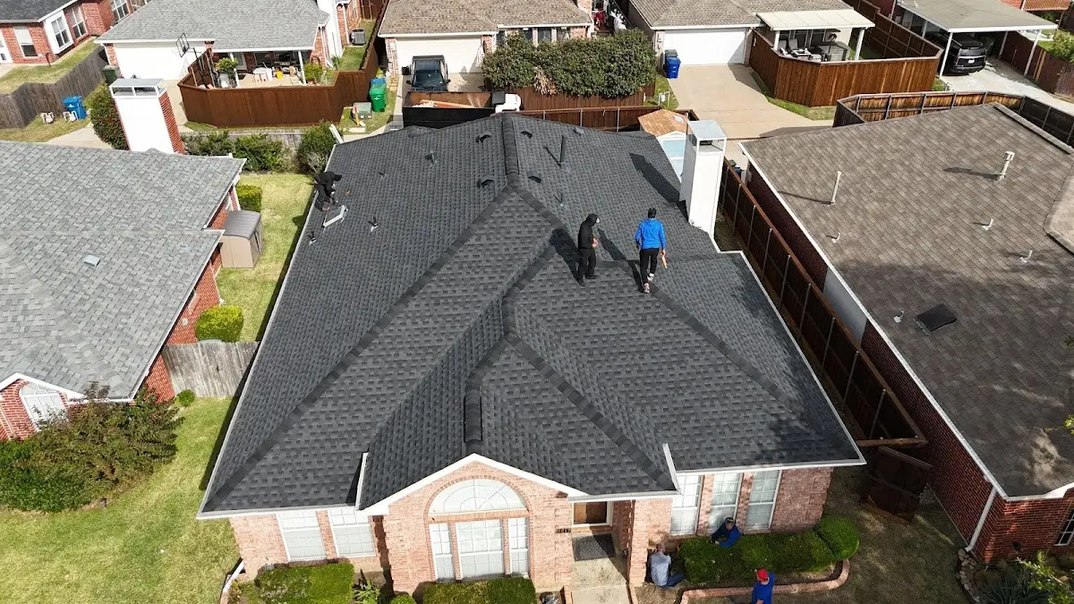 Slate & Tile Roof Repair work in progress on a Newcastle property